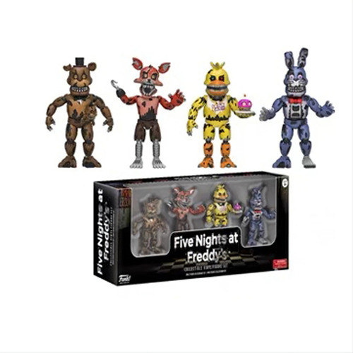 Fnaf Set Mini Figuras Colección Decoración Chica Bonnie Foxy 1