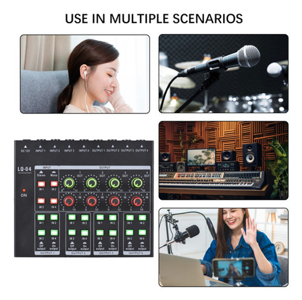 Console De Som Portable 5v.mixer Headphone Power Knob 1
