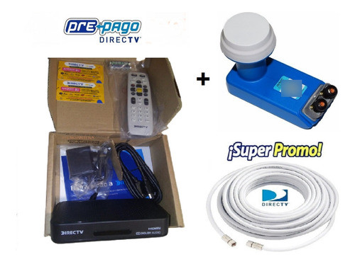 Decodificador Directv Prepago  Kit  2 Bocas Tv Adicional 0