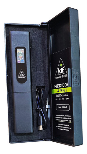 Medidor Kif 4 En 1 Tds Ec Ph Temp Pantalla Lcd Y Accesorios 1