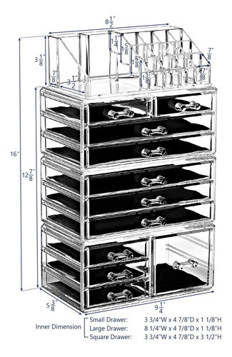 Bandeja Organizador Cajones Maquillaje Ikee Design Jewelry 1