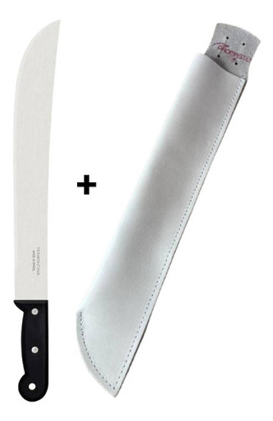Facão Machete Para Mato Preto Com Bainha 14 Pol Tramontina 1