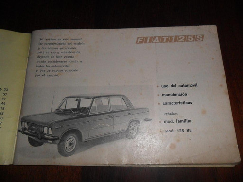 Coche Uso Y Mantenimiento De Automovil Fiat 125 Familiar Sl 0