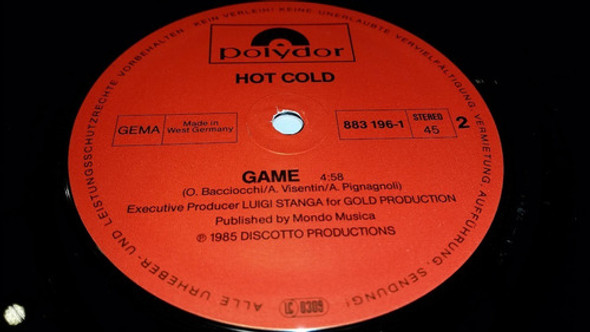 Hot Cold Love Is Like A Game Vinilo Maxi Germany 1985 Temazo 1