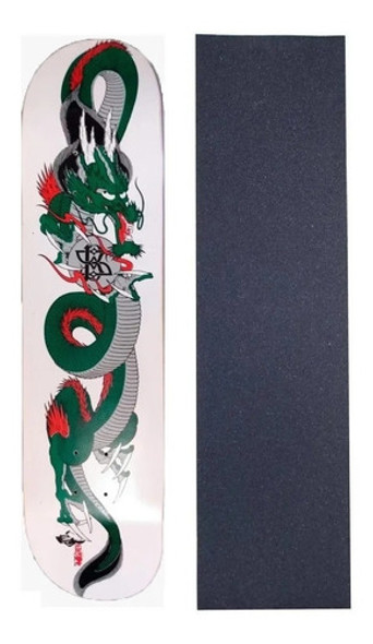 Shape De Skate 8.0 Black Sheep Marfim Selecionado+ Lixa Boss 0