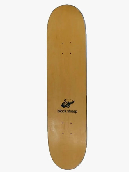 Shape De Skate 8.0 Black Sheep Marfim Selecionado+ Lixa Boss 1