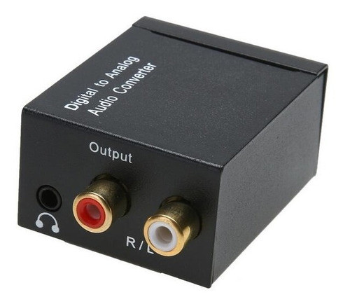 Convertidor Digital Optica A Rca Analogico Con Cable Fibra 0