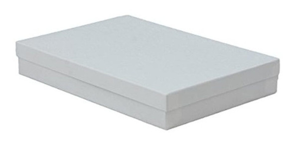 Ondas Color Blanco Cajas De Joyeria De Relleno De Algodon 1