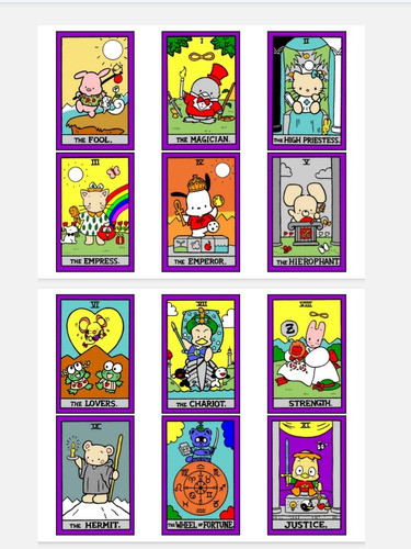 Tarot Rider Hello Kitty En Pdf (para Imprimir) 78 Arcanos 1