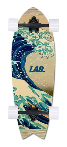 Mini Cruiser Long Completo Lab Fishtail Gran Ola 75 Cm 0