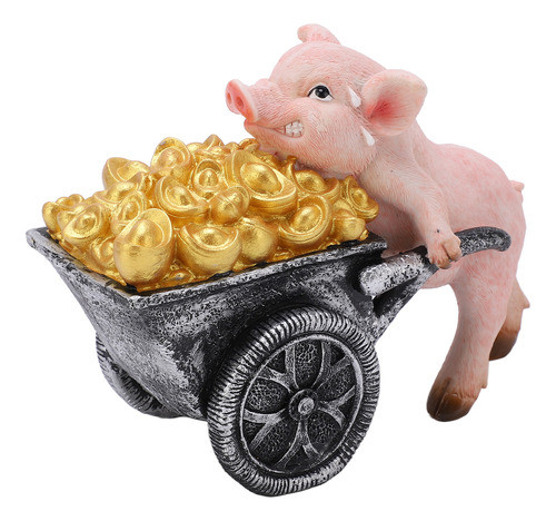 Mini Estatueta De Porco, Estátua Da Sorte, Aparência Vívida, 0