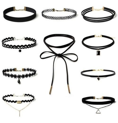 Conjuntos De Chocker, Outee 10 Piezas De Collar De Gargantil 1