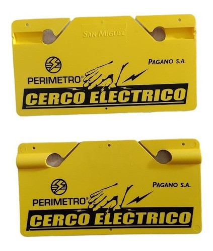 Cartel Advertencia Cerco Eléctrico Homologado X 10 Unidades 1