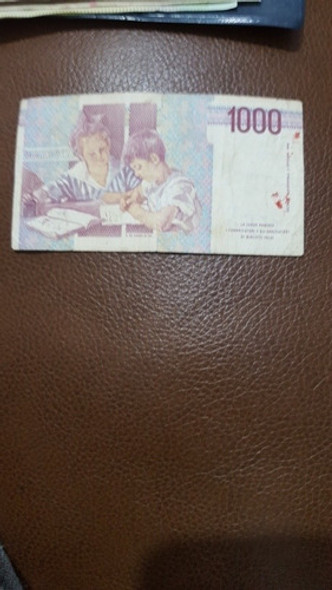 Billete De Italia De 1000 Liras  De 1990 1