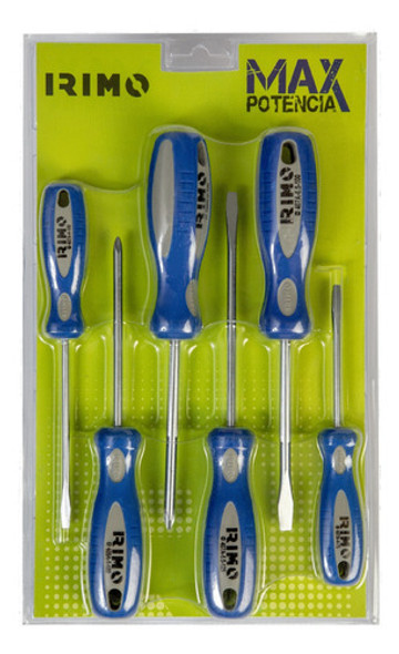 Kit Juego Destornilladores Punta Plana Y Phillips 9 Pz Irimo 0 Kit Juego Destornilladores Punta Plana Y Phillips 9 Pz Irimo 0