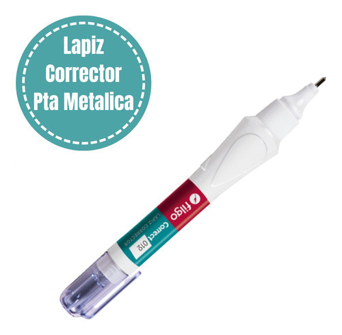 Corrector En Lapiz Ezco De 7 Ml Punta De Metal Pack X 24 Uni 1