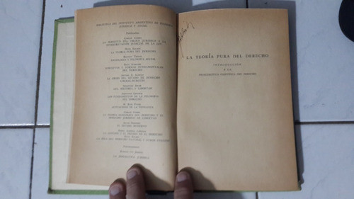Libro Antiguo La Teoría Pura Del Derecho Kelsen 1
