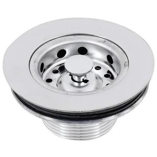 Válvula Ralo Cesta Cestinha Americana Cromado Pia Cozinha 1