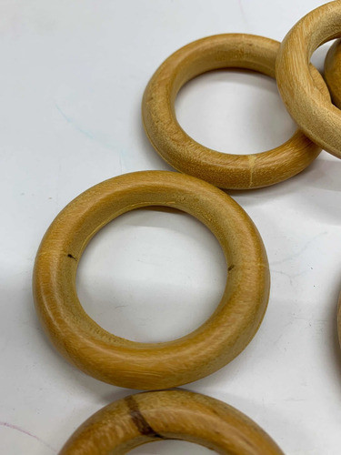 Argolla De Madera 3 Cm Abertura Interior.promo X 12 Unidades 1