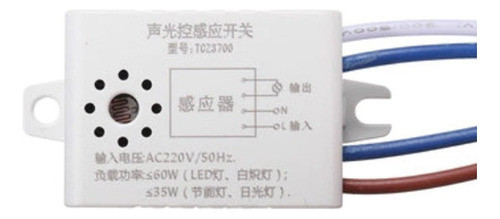 Fotocelula Sensor Iluminacion Y Sonido Tcz3700 220v 1