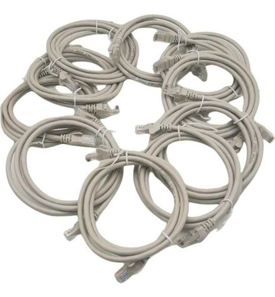 Patch Cord Cat6 0,5mt 26awg Crimpado (cinza)- Kit 20un 1