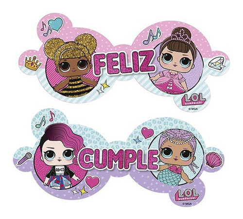 Guirnalda Cartel Feliz Cumple Lol Producto Oficial 0