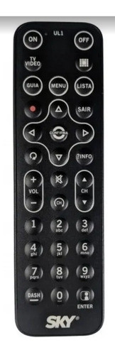 Controle Remoto Sky Ul1 Hdtv - Original 1