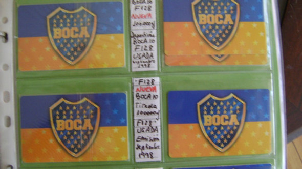Tarjeta Tel Coleccion Telefoni Argentina F128 Boca Juniors U 0