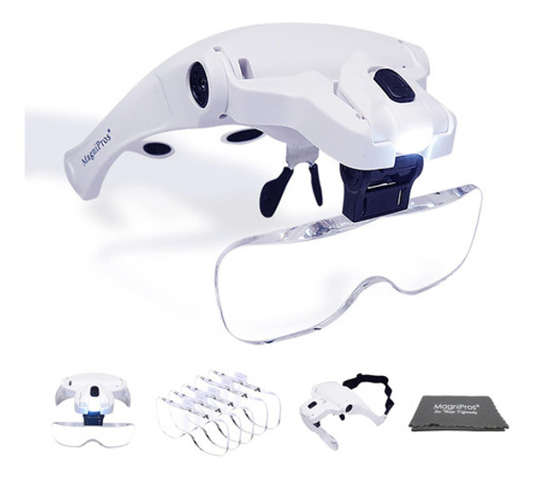 Lupa De Cabeza Recargable Con 2 Led Ultra Brillantes 0