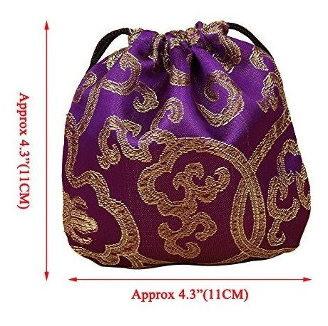 Gold Fortune 32pcs Seda Brocade Bolsa De Joyas Bolsa De Cord 1