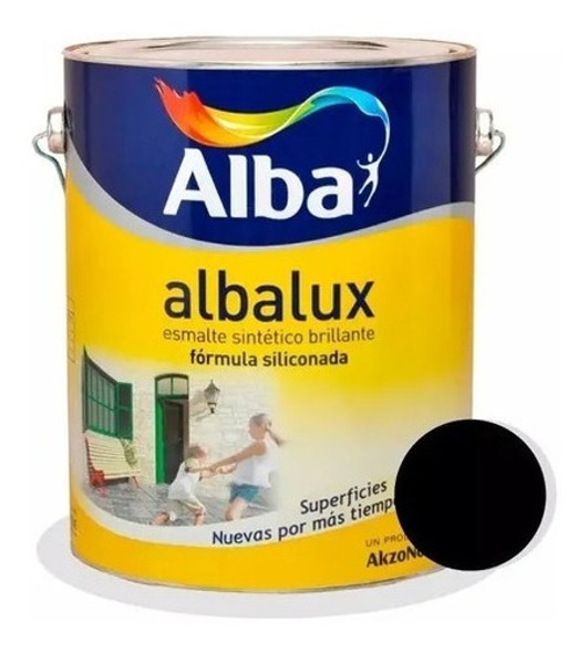 Albalux Esmalte Sintetico  Negro Brillante 1 Litro 1