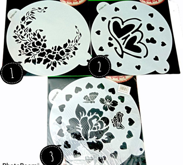 Stencil Decorativo Redondo Torta Pintura 25cm Mamme Mart 1