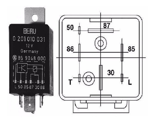 Temporizador De Precalentamiento Vw Beru Gr031 1