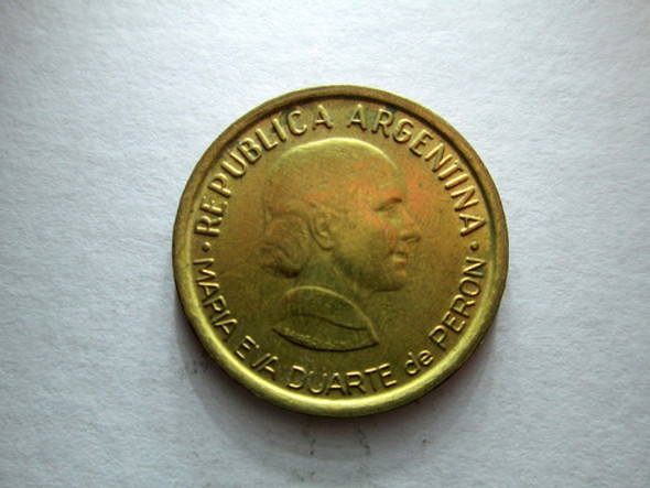 Moneda Argentina 50 Centavos 97 Evita Peron Voto Femen Boedo 1