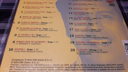 Argentino Ledesma - 20 Grandes Éxitos - Cd Emi Reliquias 1