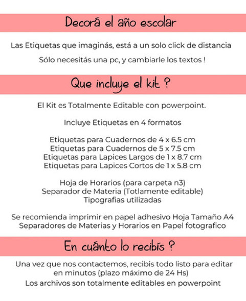 Kit Imprimible Etiquetas Escolares Mickey Editable 1