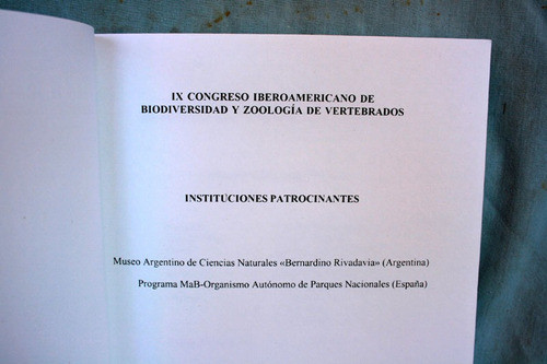 Resu Del Ix Congreso Biodiversidad Y Zoologia De Vertebrados 1