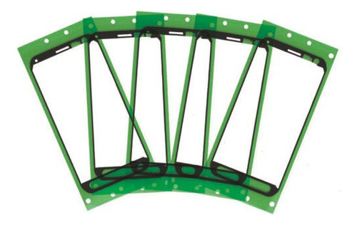 10 X Precortadas Marco Bisel Sello Cinta Adhesiva Pantalla L 0