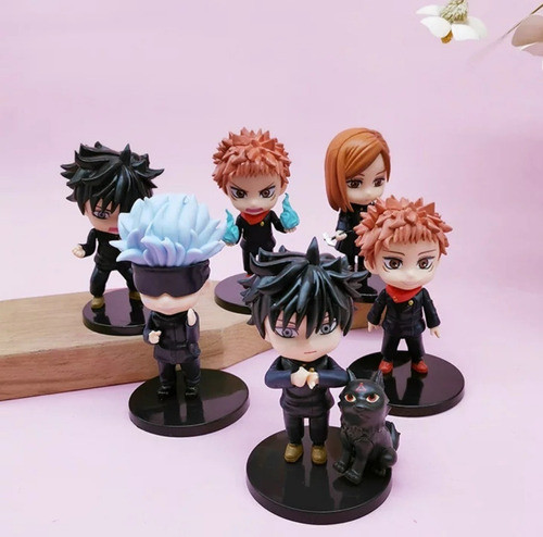 Figura Jujutsu Kaisen Set X 6 Hermosos  Muñecos De Colección 1