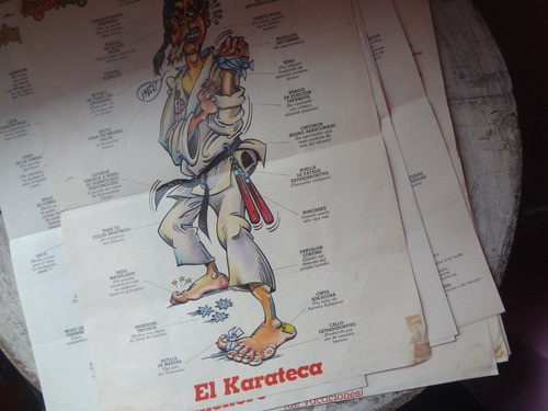 Posterribles El Karateca Originales 80s Primera Mano Cromy 0
