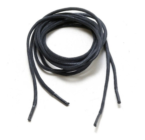 Par Cadarço Redondo Encera Coturnos Botinhas 0,90cm Preto 0