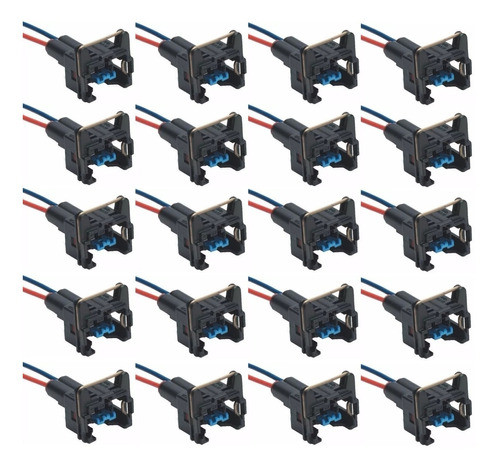 20x Conector Chicote Bico Inje. Atuador Bobina Sensor 2 Vias 0