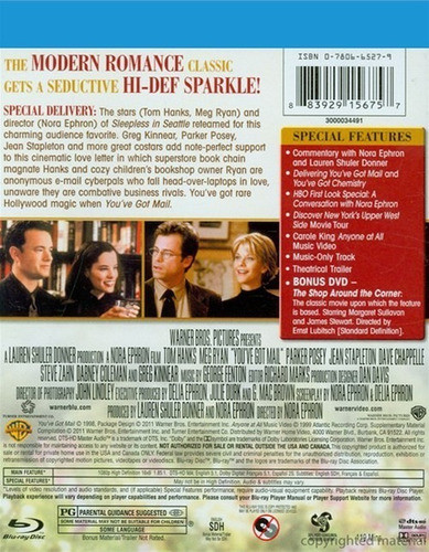 Blu-ray You´ve Got Mail / Tienes Un E-mail 1