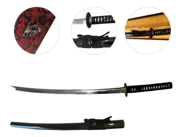 Katana - Espada Con Filo Para Practica De Corte Y Formas 0