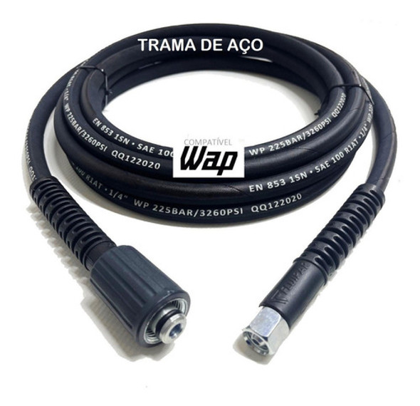 Mangueira 10m T.aço Lava Jato Pressão Vap Wap Eco Power 2200 0