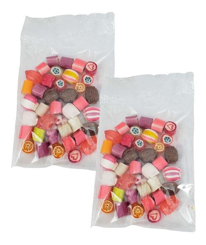 Kit 2 Pacotes Balas Rox Sortidas Artesanais Coloridas 120g 0