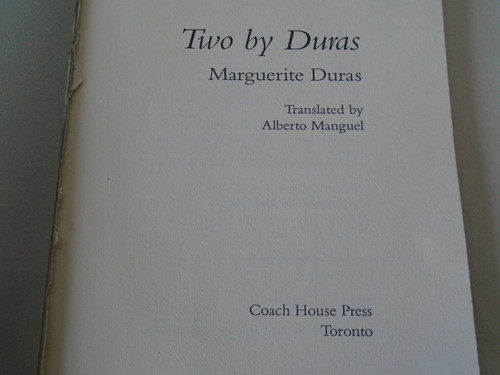 Two By Duras - Marguerite Duras 1