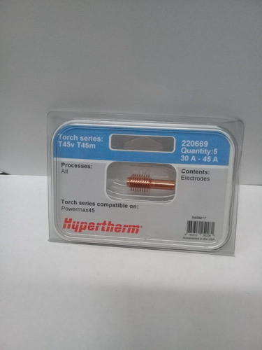 Electrodo Powermax 45 Amp Para Hypertherm 220669 X1un 0