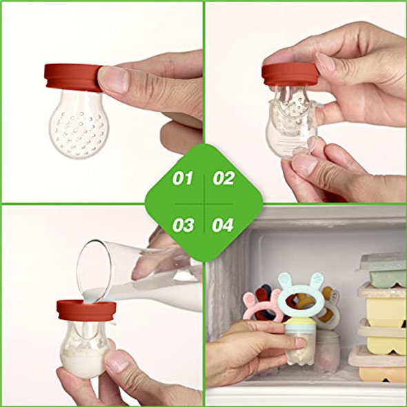 Alimentador De Chupeta Haakaa Baby Fruit Food | Conjunto De 1 Alimentador De Chupeta Haakaa Baby Fruit Food | Conjunto De 1