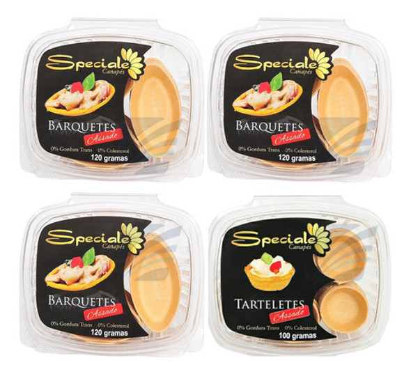 Kit Barquete E Tartelete- Canapés Aprox. 170 Und. 0